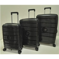 Набор из 3-х чемоданов с расширением 23101 Черный