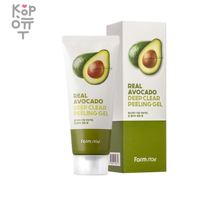 Farm Stay Real Avocado Deep Clear Peeling Gel - Пилинг гель для глубоко очищения с экстрактом авокадо, 100мл.,