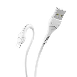 USB кабель для iPhone 5/6/6Plus/7/7Plus 8 pin 1.0м HOCO X37 (белый)