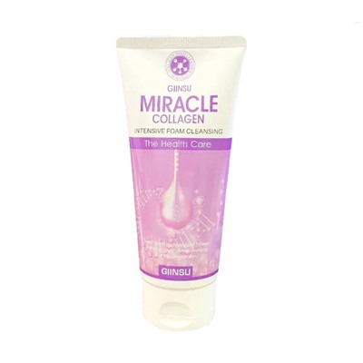 Пенка для лица с коллагеном, MIRACLE COLLAGEN INTENSIVE FOAM CLEANSING, GIINSU, 180 г