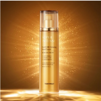 TONY MOLY Крем Super Intense Gold 24K Тоник с женьшенем и улиткой 140мл