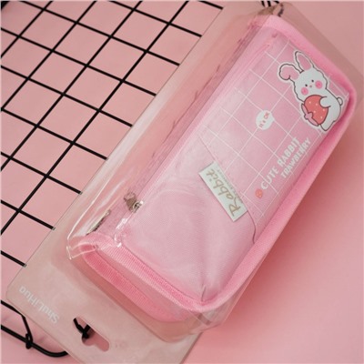 Пенал "Cute rabbit strawberry", pink