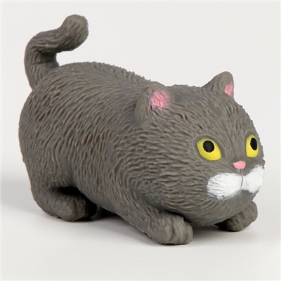 Мялка антистресс тянучка «Котик» с наклейками, с песком