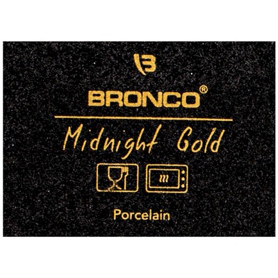 БЛЮДО ДЛЯ ЗАПЕКАНИЯ BRONCO "MIDNIGHT GOLD" 30*18*6 СМ 1900 МЛ (КОР=8ШТ.)