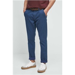 Spodnie męskie slim fit kolor niebieski