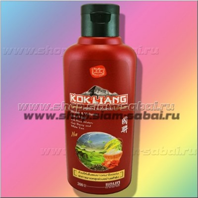 Шампунь для объема волос на травах с ягодами годжи Kokliang