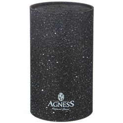 ПОДСТАВКА ДЛЯ НОЖЕЙ AGNESS "BLACK MARBLE" УНИВЕРСАЛЬНАЯ,11*18СМ