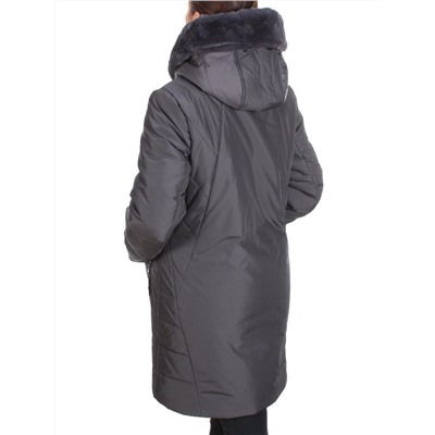 22823 DARK GRAY Куртка зимняя женская NICE ART (верблюжья шерсть) размер 46/48