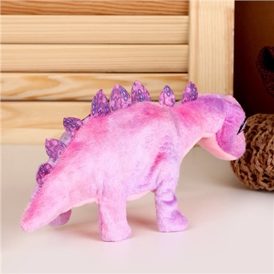 Мягкая музыкальная игрушка «Динозаврик», 27 см, цвет фиолетовый