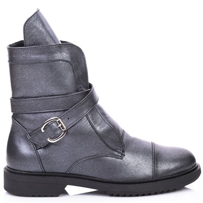 Женские кожаные ботинки Tacchi Grande TG3157 Серый: Под заказ