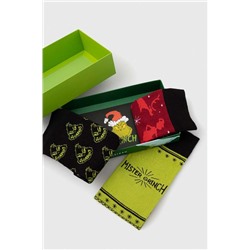 Skarpetki męskie bawełniane Grinch (3-pack) kolor multicolor