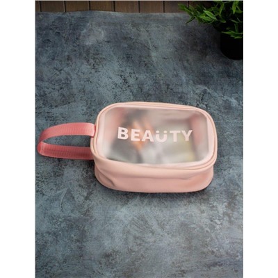 Косметичка "Beauty trend", pink (S) 14х20х9,5 см