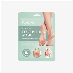 Маска для ног в виде носочков отшелушивающая, Essential Foot Peeling Mask, , FarmStay, 13 г*2