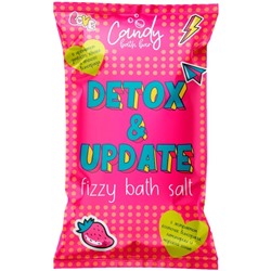 Шипучая соль для ванн Candy bath bar Detox & Update 100г