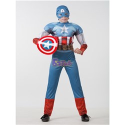 Детский карнавальный костюм Капитан Америка. Мстители. (Зв. маскарад) Марвел 5091