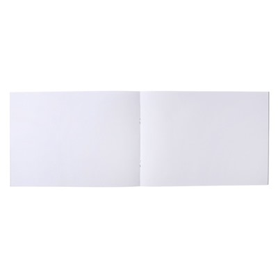 Альбом для рисования, А4 40 листов на скрепке "Девочка с питомцем", обложка мелованный картон, глиттер, блок 100г/м²