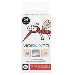 MOSKINTO Mückenpflaster 24 Stück Пластыри для детей, после укусов комаров, 24 шт.