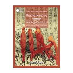 Тканевая маска с экстрактом женьшеня Red Ginseng Natural Mask, LEBELAGE   25 г