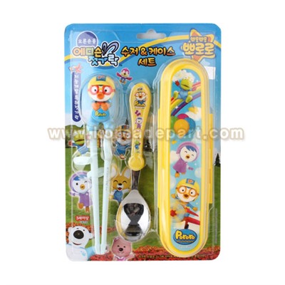 Pororo Spoon Набор для малышей Ложка + палочки для еды