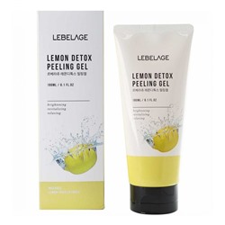 Пилинг-гель отшелушивающий с экстрактом лимона, Lemon Detox Peeling Gel, Lebelage, 180 мл