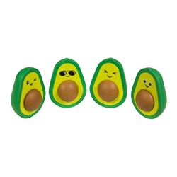 Ластик HappyGraphix Avocado, в индивидуальной упаковке, МИКС
