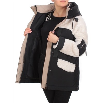 M - 2185 BLACK Куртка зимняя женская MEAJIATEER (200 гр. био-пух) размер S - 42/44 российский
