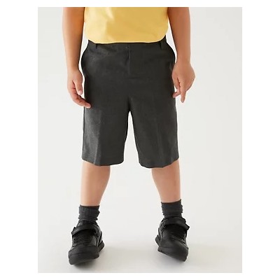 2pk Boys' Slim Leg School Shorts (2-14 Yrs)