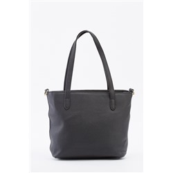Faux Leather Classic Tote Bag