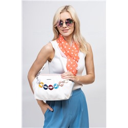 Женская сумка с фермуаром из мягкой экокожи, цвет мультицвет