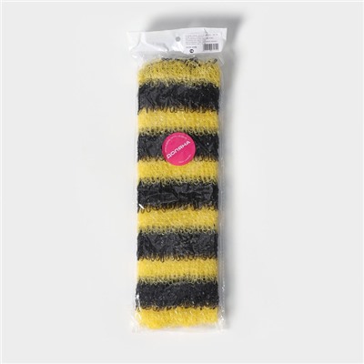 Мочалка для тела Доляна «Пчёлка», 12×45 см