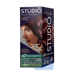Крем-краска Studio Professional для волос цвет: 3.56 Темная вишня, 50/50/15 мл.