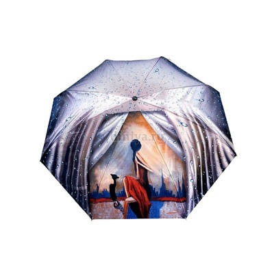 Зонт женский DINIYA арт.129 автомат 23"(58см)Х8К окна.