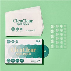 SKINFOOD Пластырь Cica Clear Spot (4 листа, 100 шт.)