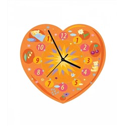 Часы "Сердечко (оранжевое)"