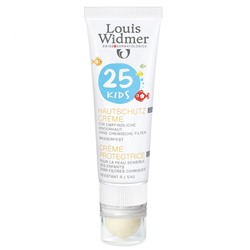 Louis (Лоуис) Widmer Kids Hautschutz Creme 25 unparfumiert + Lippenpflege Stift UV 30 25 мл