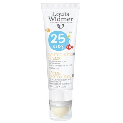 Louis (Лоуис) Widmer Kids Hautschutz Creme 25 unparfumiert + Lippenpflege Stift UV 30 25 мл