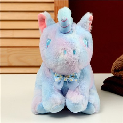 Мягкая игрушка «Единорог» 23 см, цвет голубой