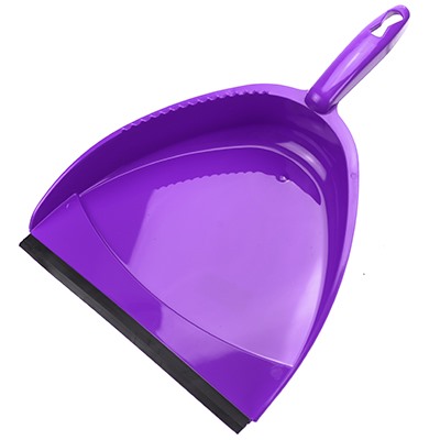 Совок для мусора с резинкой пластмассовый "Премиум" 22х34х5см, фиолетовый (Россия)