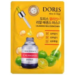 Тканевая маска для лица Цитрофортунелла Doris Real Essence Mask Calamansi, Jigott 1 шт