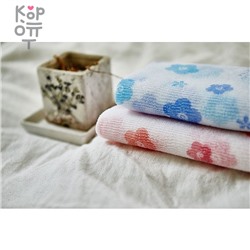 SUNG BO Мочалка для душа White Pattern Shower Towel - №168 28см*95см средней жесткости, нейлон, полиэстер,
