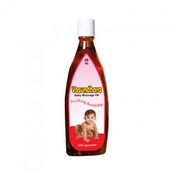 Васундхара: детское массажное масло (200 мл), Vasundhara Baby Massage Oil, произв. Pitambari