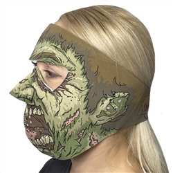 Неопреновая медицинская полнолицевая маска Skulskinz Zombie - Обеспечивает надежную защиту в период пандемии, максимально удобна для поездок на велосипедах, электросамокатах, моноколесах, мотоциклах, гироскутерах и т.д. Маска многоразового использования №39