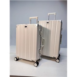 Набор из 2-х чемоданов, композит, алюминий, MIRONPAN   32416 Молочный