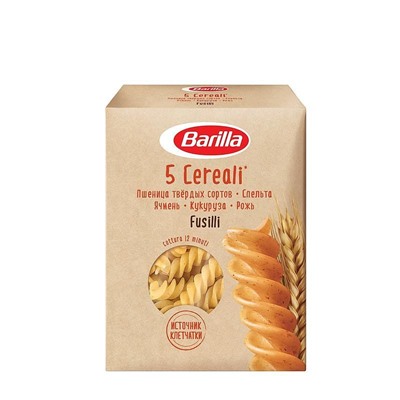 Нарушена упаковка!   Спирали Barilla (фузилли) 5 злаков 450г х 12 Россия 8076809579032