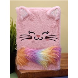 Блокнот плюшевый «Sleeping cat», pink
