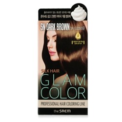 The Saem Silk Hair Glam Краска-пена для волос  (5N Dark Brown)