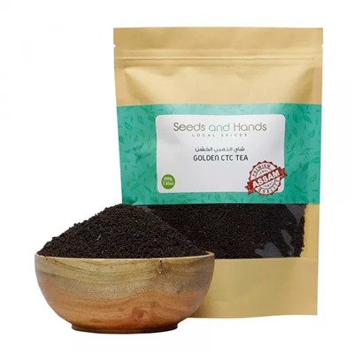 Черный гранулированный чай Ассам (200 г), Assam Golden CTC Tea Granules, произв. Seeds and Hands