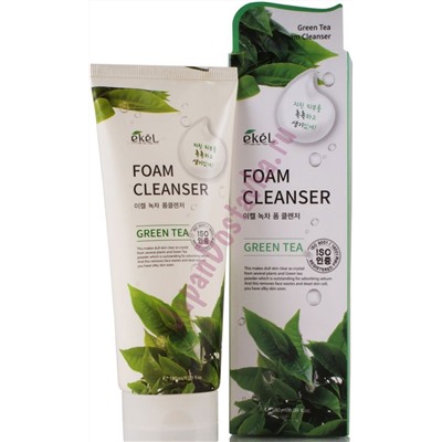 Противовоспалительная пенка для умывания с экстрактом зеленого чая Green Tea Foam Cleanser, EKEL   180 мл