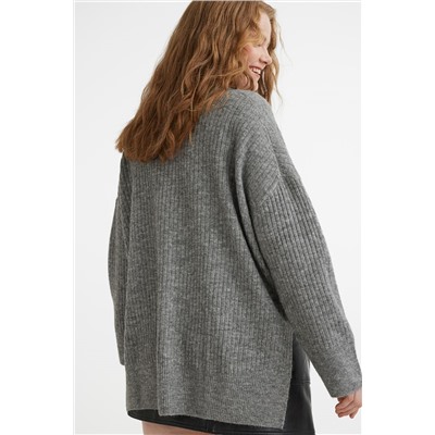 Rib-knit jumper