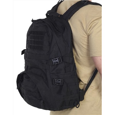 Тактический рюкзак бойца спецоперации для снаряжения (30 л) - водонепроницаемый с дополнительным фронтальным карманом. Популярный походный атрибут!  №163